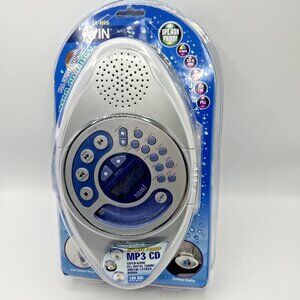 jWIN Shower Radio AM FM MP3 CD Splash Proof Portable JX-M95